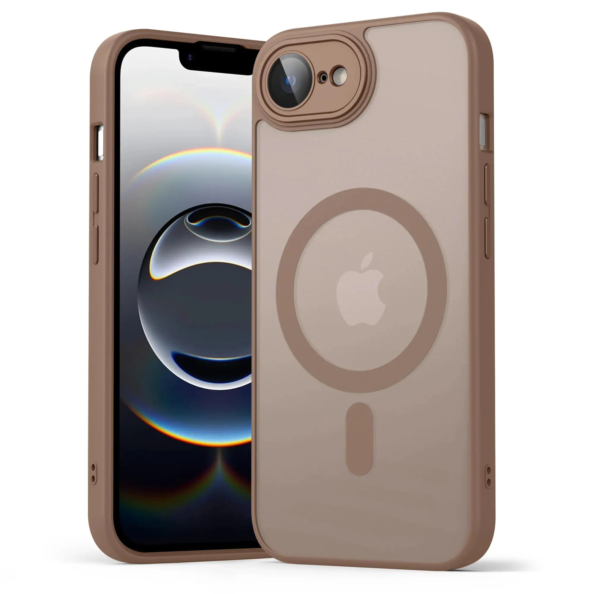 LuxShield Luxury Matte Magnetic Translucent Case For iPhone 16e And 17e Shockproof MagSafe Wireless Charging Cover
