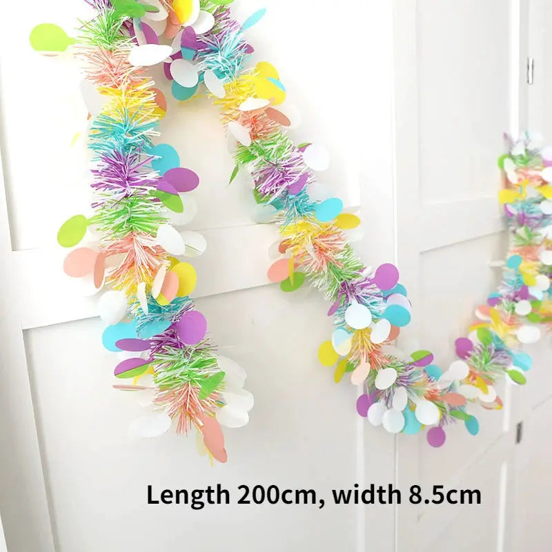 Lush 70.8 Inch Faux Eucalyptus Garland With White Flowers For Home And Holiday Decor Wall Hanging Yard And Party Accents