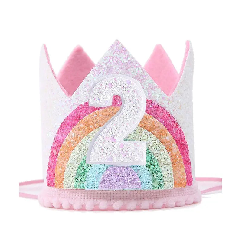 First Birthday Crown Hat For Kids Pink Party Decor Cute Birthday Party Hat For Boys And Girls