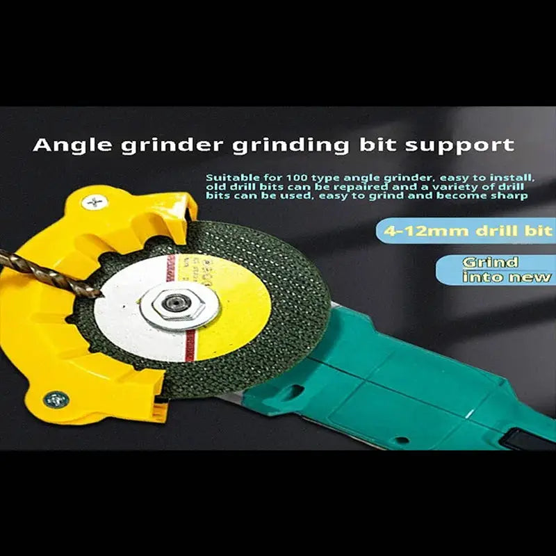 Multipurpose Drill Bit Sharpener And Polishing Grinding Tool For 4 To 12mm Bits With Double Sided Support