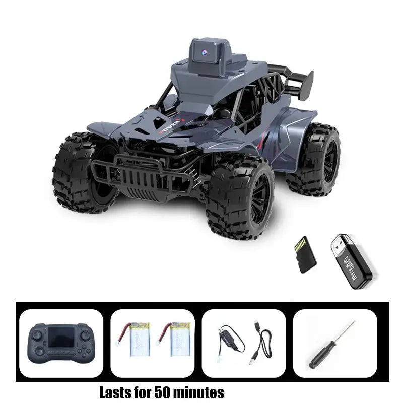 RC Car With Camera FPV Real Time Transmission LCD Remote Fast 2.4G Remote Control Car Voice Chat For Kids And Adults