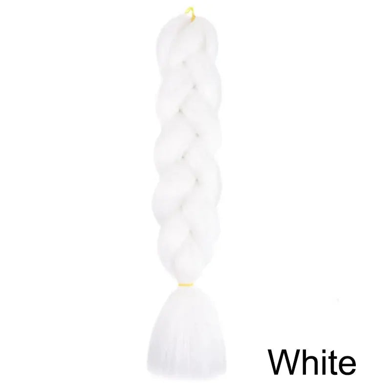 24 Inch Synthetic Long Box Braiding Hair Extensions Yaki Straight Texture For Women Dreadlocks