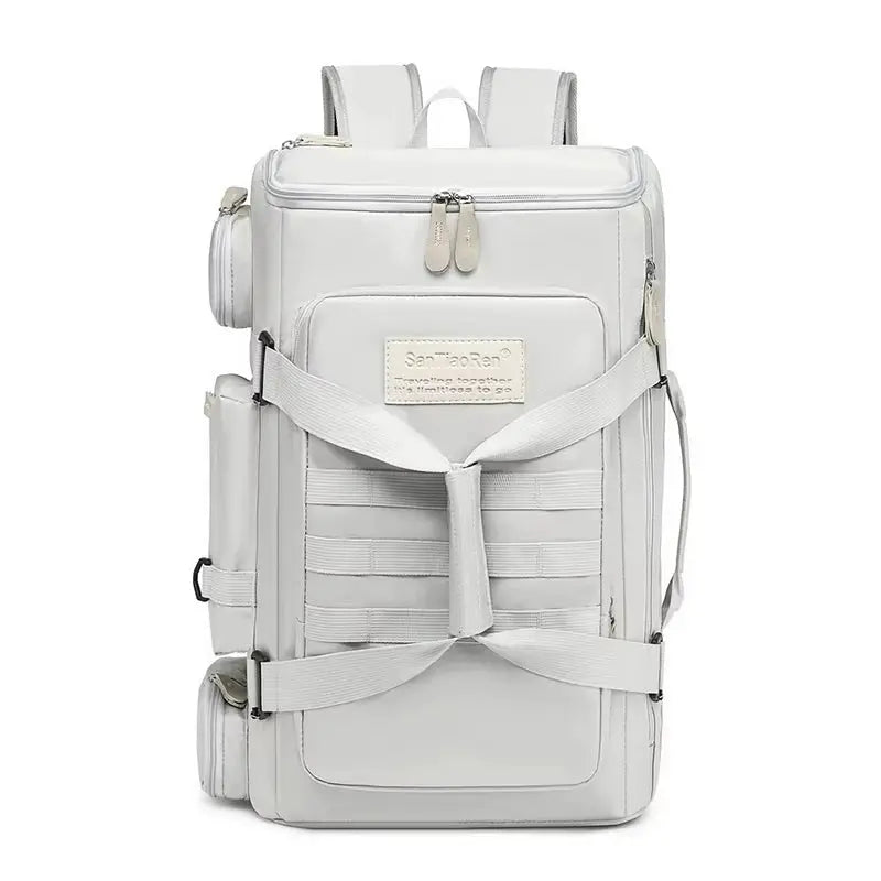 ApexGear Large Capacity Fitness And Travel Backpack With Wet Dry Separation Three Layer Design For Outdoor Sports