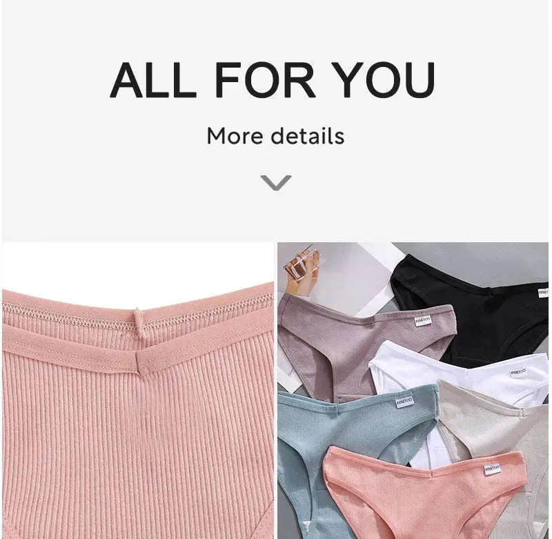 Panties set: cotton briefs, 3-piece assortment, assorted colors, Simples Market