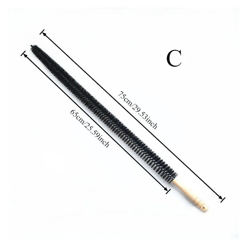 Deep cleaning brush for washing machine with extra-long handle and black sponge bristles, Simples Market