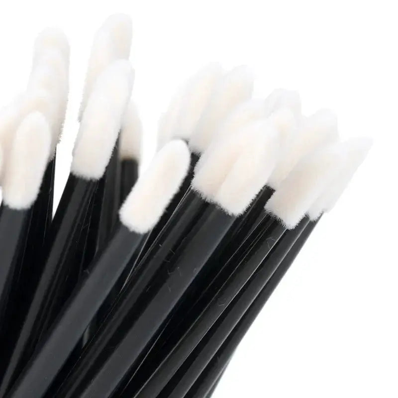 GlamKit 100 Pcs Disposable Cosmetic Brushes Set For Lip Eyelash Extensions Mascara And Lipstick