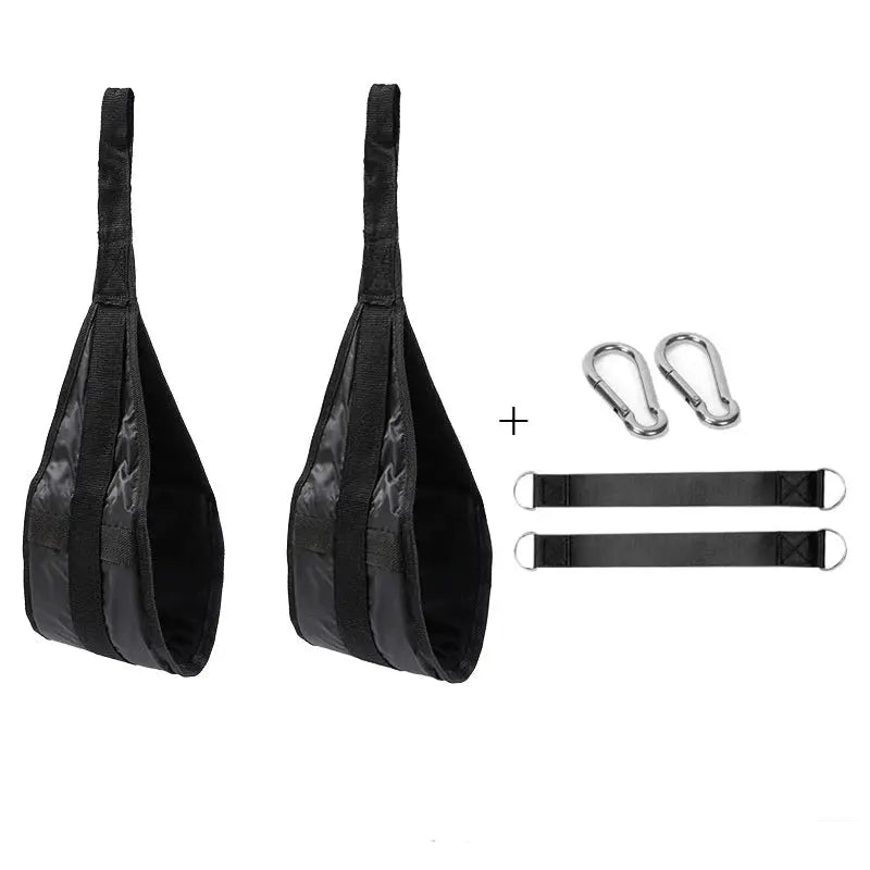 Fitness AB Sling Straps Suspension Rip Resistant Heavy Duty For Pull Up Bar Hanging Leg Raises Home Gym Equipment