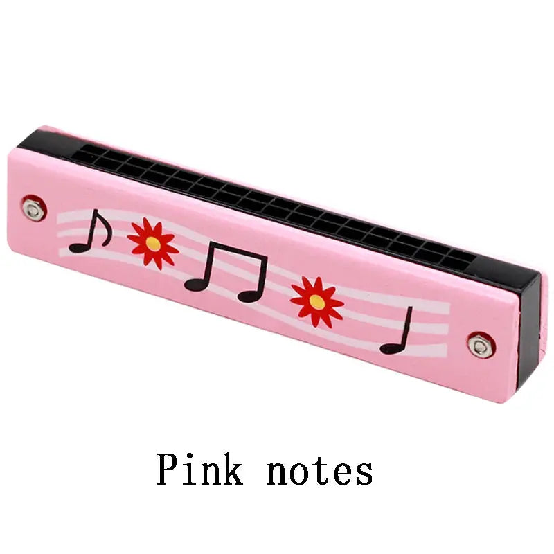 Children Wooden Harmonica Musical Instrument Toy for Early Education Teaching Aid and Puzzle for Kindergarten Beginners