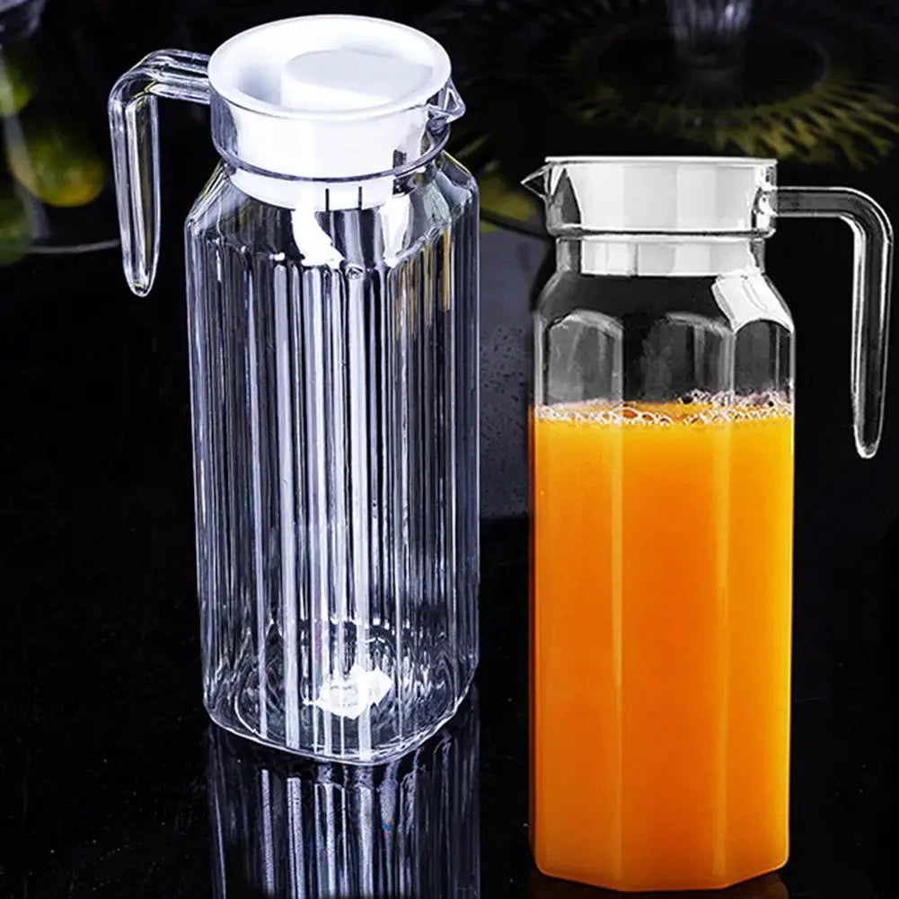 1.1L Transparent Plastic Pitcher for Juices And Drinks Storage Fridge