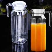 1.1L Transparent Plastic Pitcher for Juices And Drinks Storage Fridge