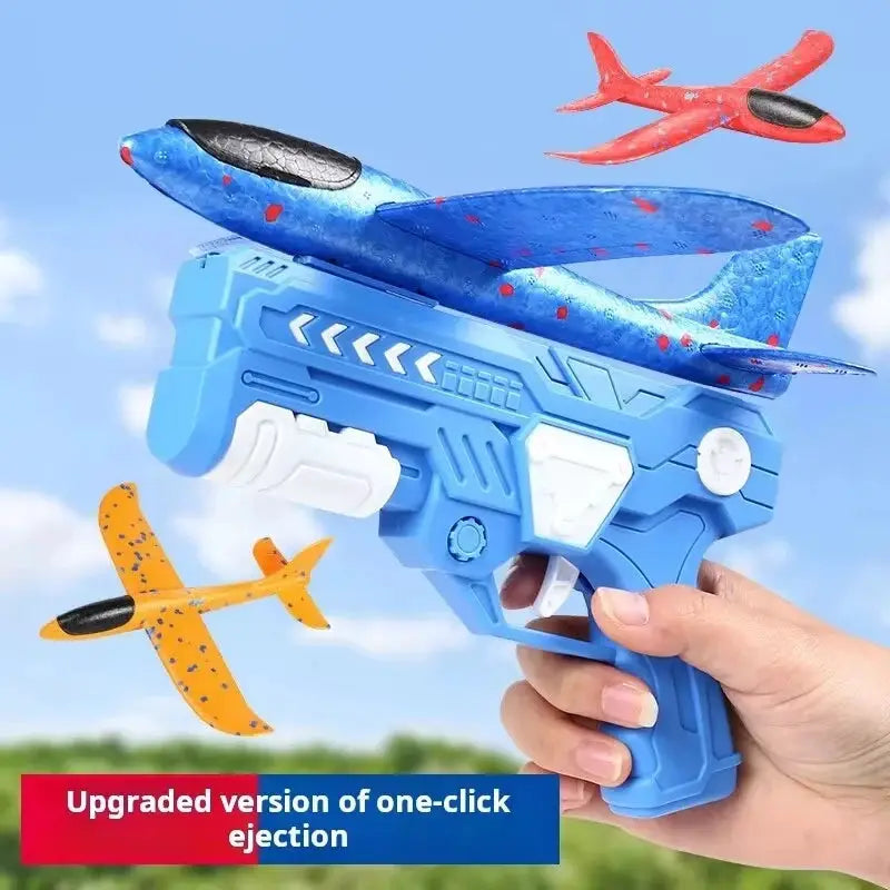 Kids Foam Ejection Aircraft Toy For Outdoor Play Encouraging Parent Child Bonding And Safe Durable Flight