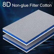 8D Sponge Filter Pad For Aquarium Denitrification Eight Layer Non Gel Foam Pad For Fish Tank