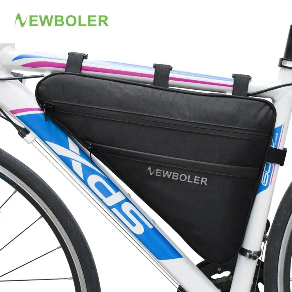 Large Bicycle Triangle Bag Waterproof Frame Front Tube Bag For E Bikes And Bikes 17 Inch And Up