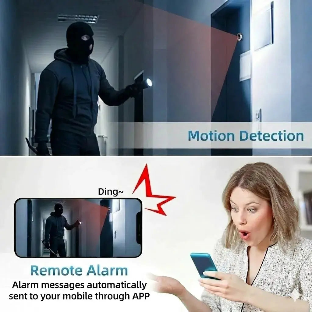 Simples Market 3MP 2K WiFi Video Door Viewer with 170° wide angle, motion detection
