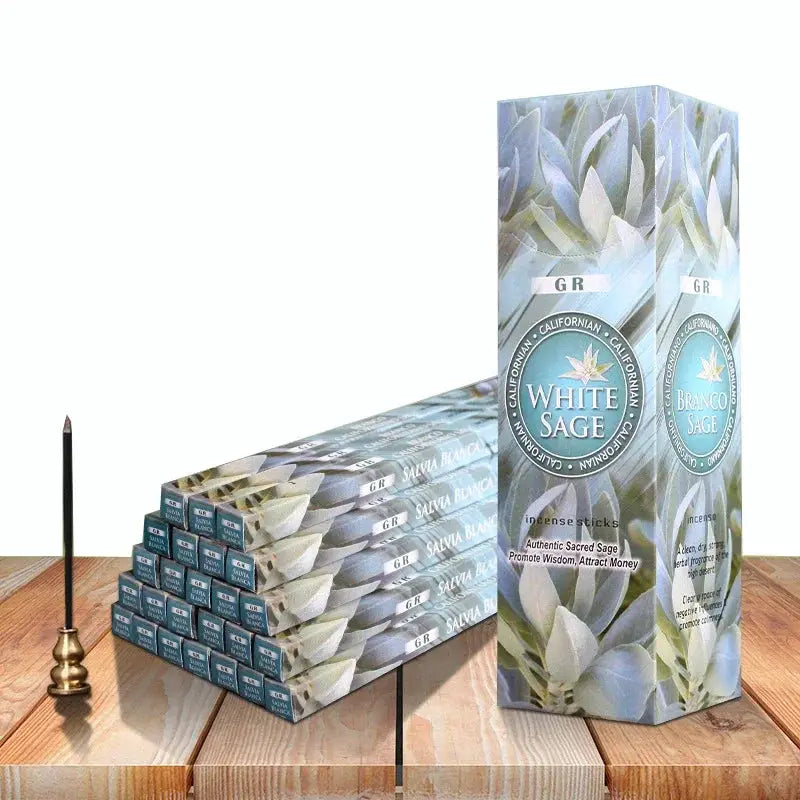 Natural Tibetan White Sage Incense Sticks In Tubes Joss Sticks Home Fragrance Bulk Indian Incense For Calm Focus