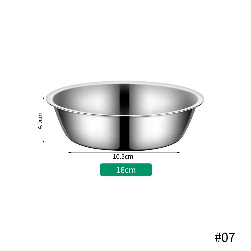 Large Capacity Stainless Steel Pet Bowl For Dogs And Cats Durable Metal Feeding Drinking Bowl