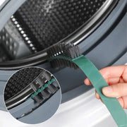 Simples Market deep cleaning brush for washing machines with extra-long green handle and sponge bristles.