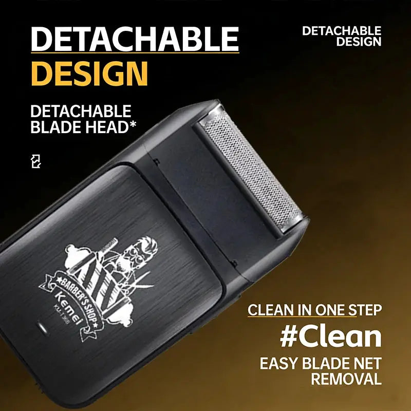 Kemei KM-2299 KM-T366 2-in-1 professional hair clipper set, black with detachable blade head by Simples Market.