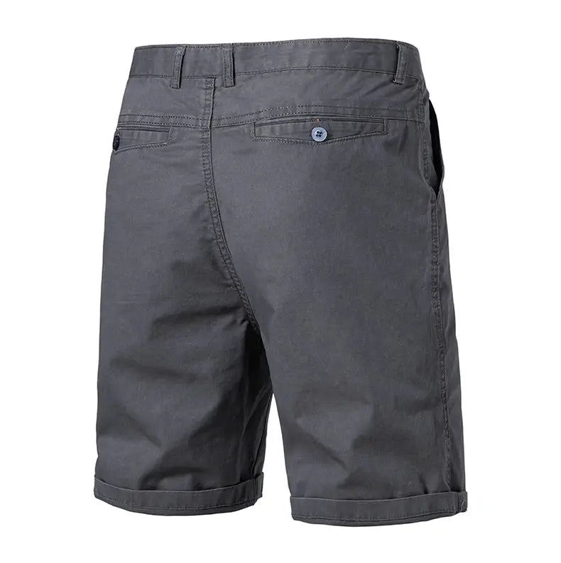 Simples Market men's golf shorts, gray lightweight quick-dry flat-front shorts with 4 pockets