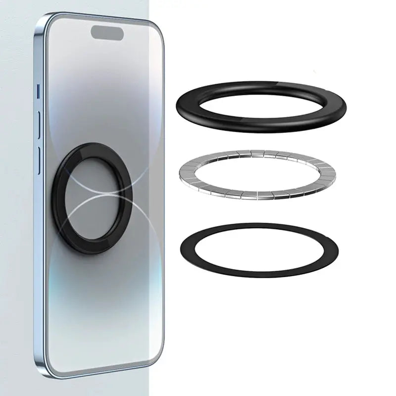 NovaMag Magnetic Ring Holder For IPhone MagSafe Universal Wall And Car Phone Mount With Strong Magnets