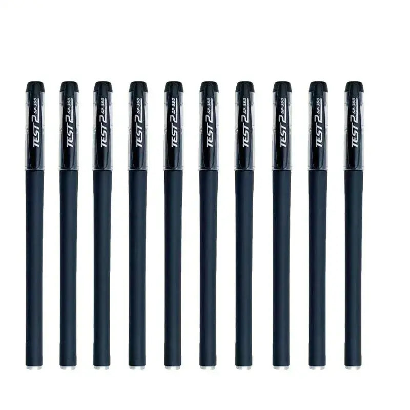 Ten Piece Gel Pen Set For Students Exams Office And Note Taking With Smooth Writing Long Lasting Comfort For Day Use