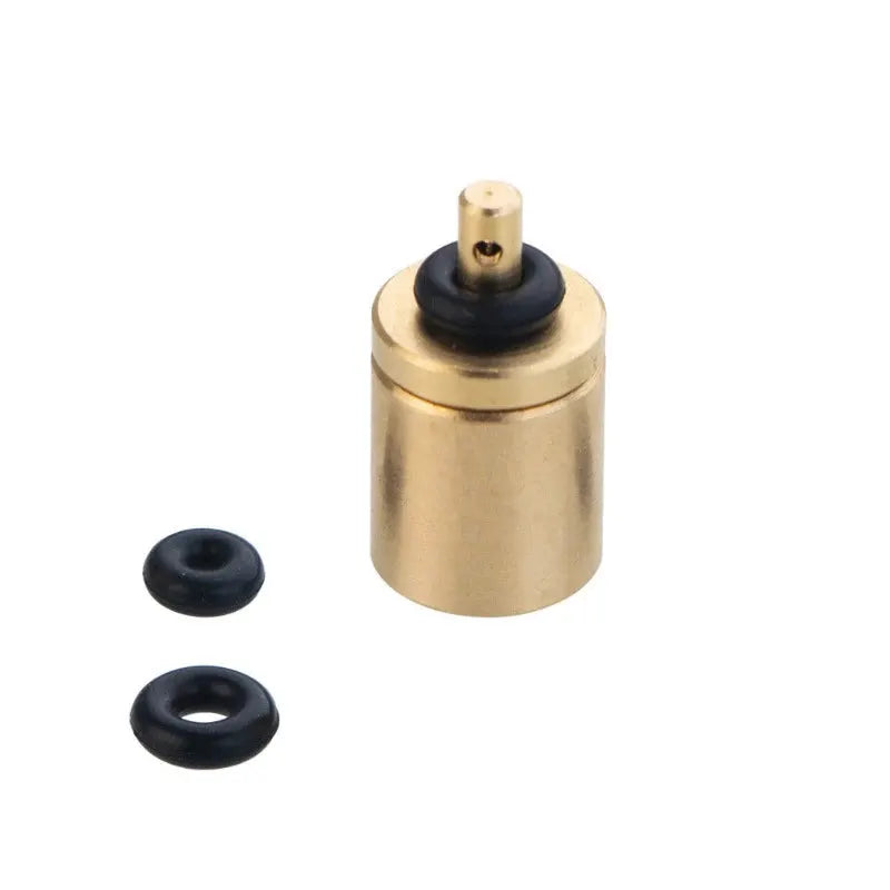 Brass gas refill adapter for outdoor camping stove with two spare O-rings for butane canisters from Simples Market.