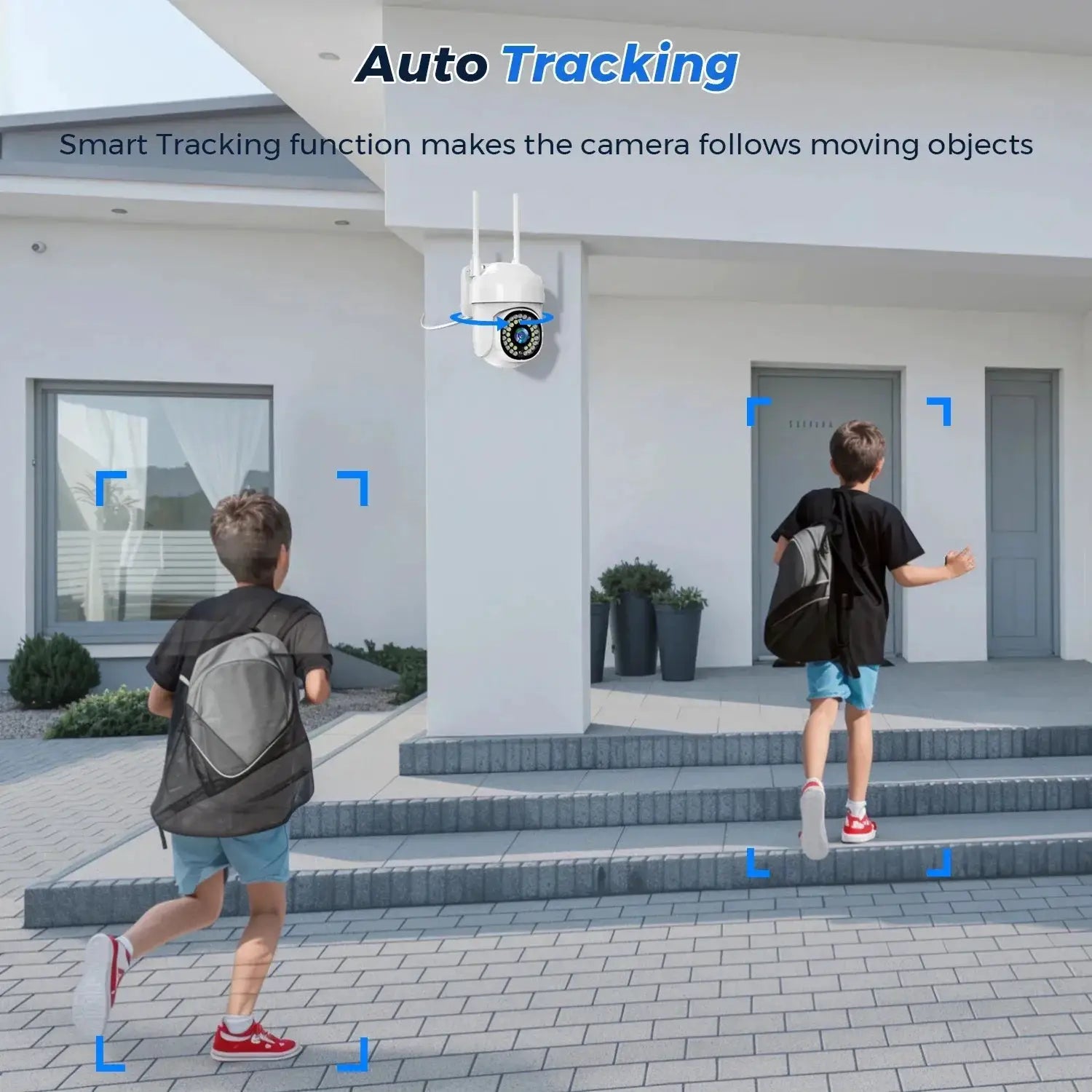 Yoosee HD IP Camera outdoor waterproof surveillance with auto-tracking, color night vision, 3MP/5MP, and two-way audio