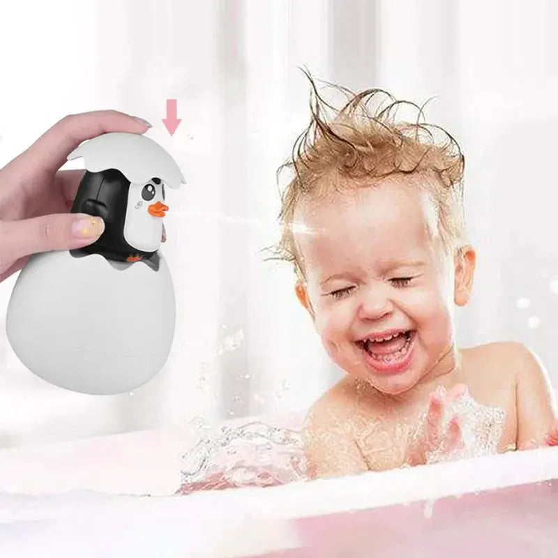 Baby Bathing Toy Cute Duck Penguin Egg Water Spray Sprinkler For Kids Shower Bath Time Toy Gift