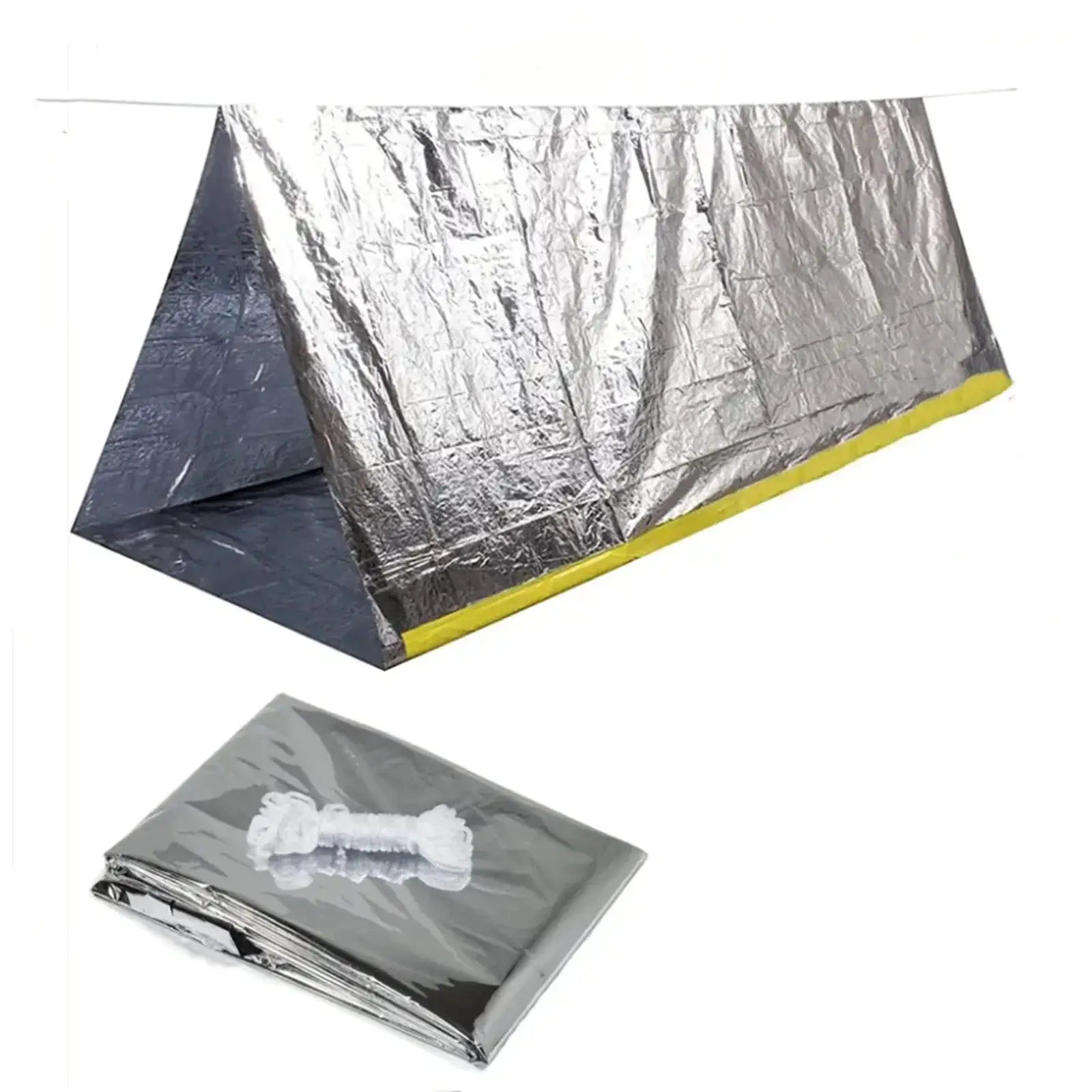 Emergency Tube Tent For Two People Waterproof Windproof Portable Camping Shelter For Outdoor Adventures