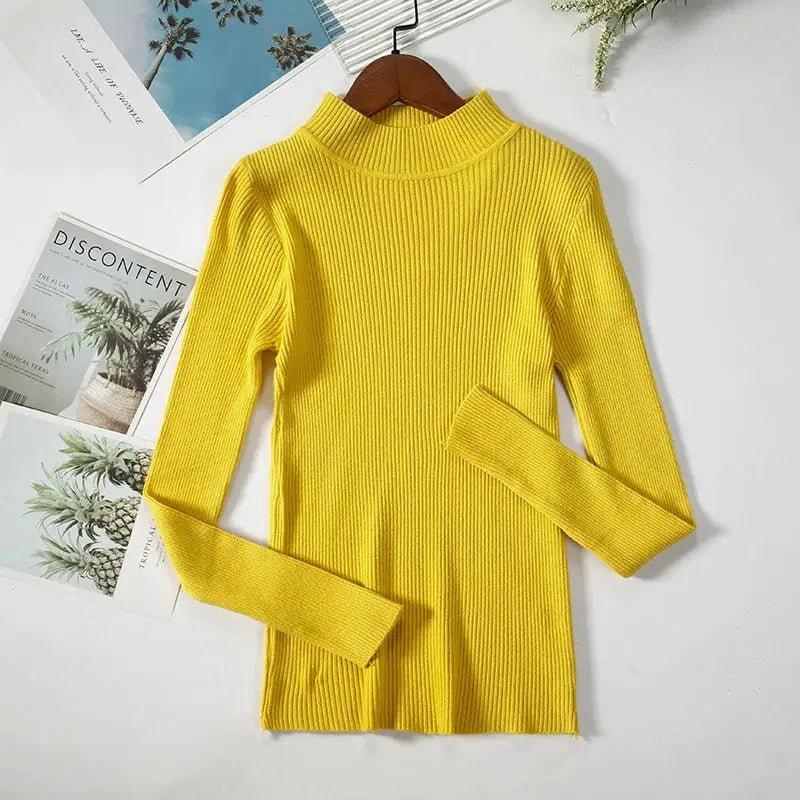 EverSoft Women Turtleneck Knitted Sweater Soft Cashmere Blend For Cozy Warmth In Autumn And Winter