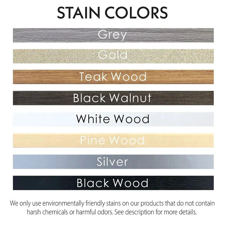 Teak Pine Wood Magnetic Painting Frame with multiple wood stain colors by Simples Market