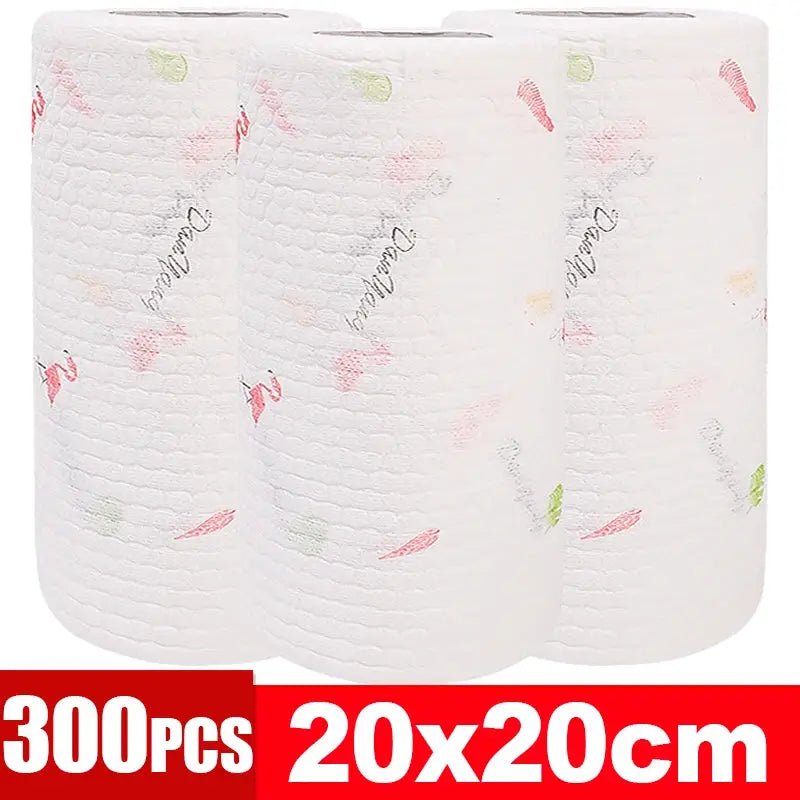 Kitchen disposable non-woven cleaning cloths Simples Market, 3 rolls, 20x20 cm