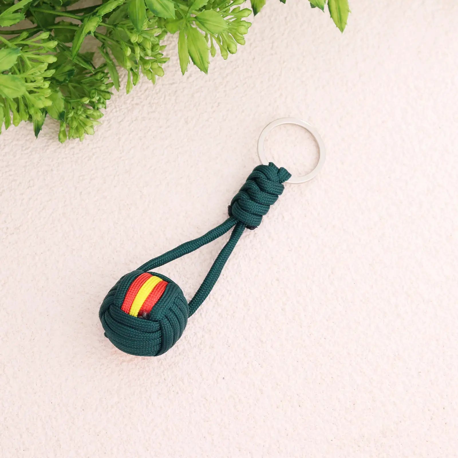 Mini Polyester Ball Pendant Keychain Sporty Teen Gift Cute Sphere Accessory For Everyday Use