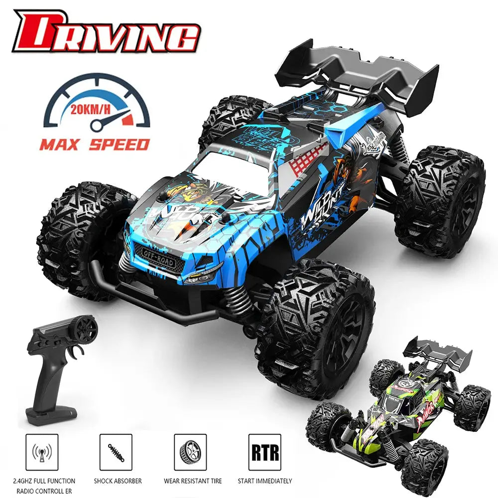 1 To 20 Scale Off Road RC Car With 2.4 GHz Radio Remote RTR High Speed Climbing Monster Truck For Children