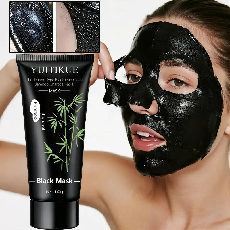 YUITIKUE Bamboo Charcoal Black Mask Tear Off 60g Blackhead Removal