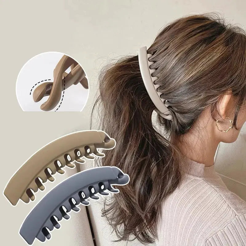 LuxeLocks 5 Inch Banana Hair Clips Set Non Slip Claw Clips For All Hair Types Everyday Wear