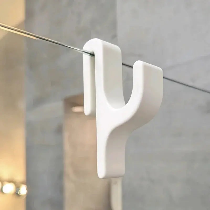 3D Shower Door Towel Hook For 8mm Glass Doors Ideal Bathroom Hanger For Towels Bathrobes Clothes And Laundry