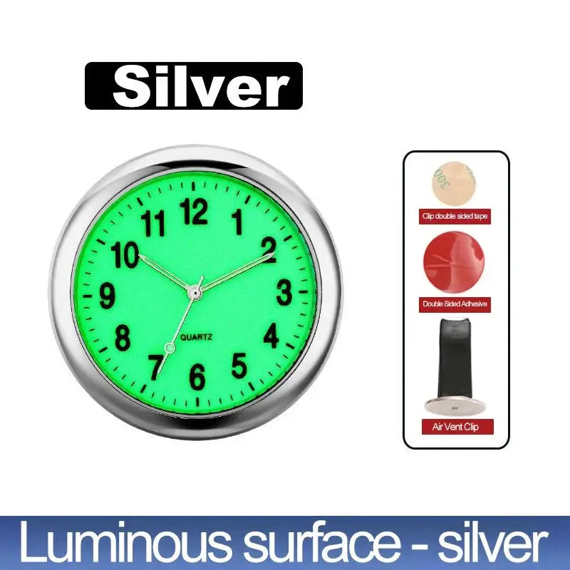 Car Clock Luminous Mini Digital Watch With Quartz Movement Stick On Interior Auto Ornament Gift