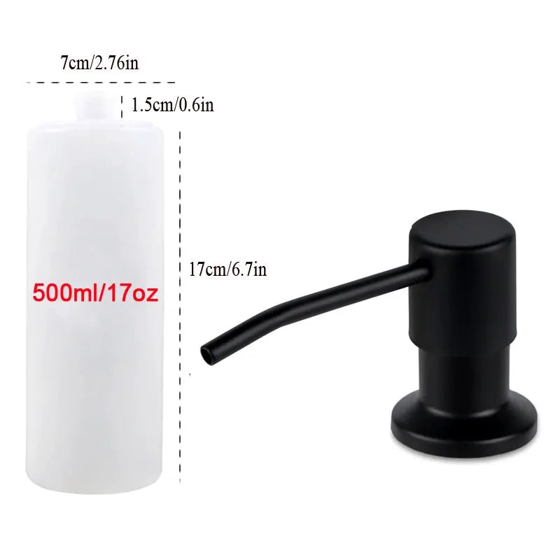 Under Sink Soap Dispenser Pump With Extension Tube Kit For Kitchen Sink Direct From Large Container No More Refills