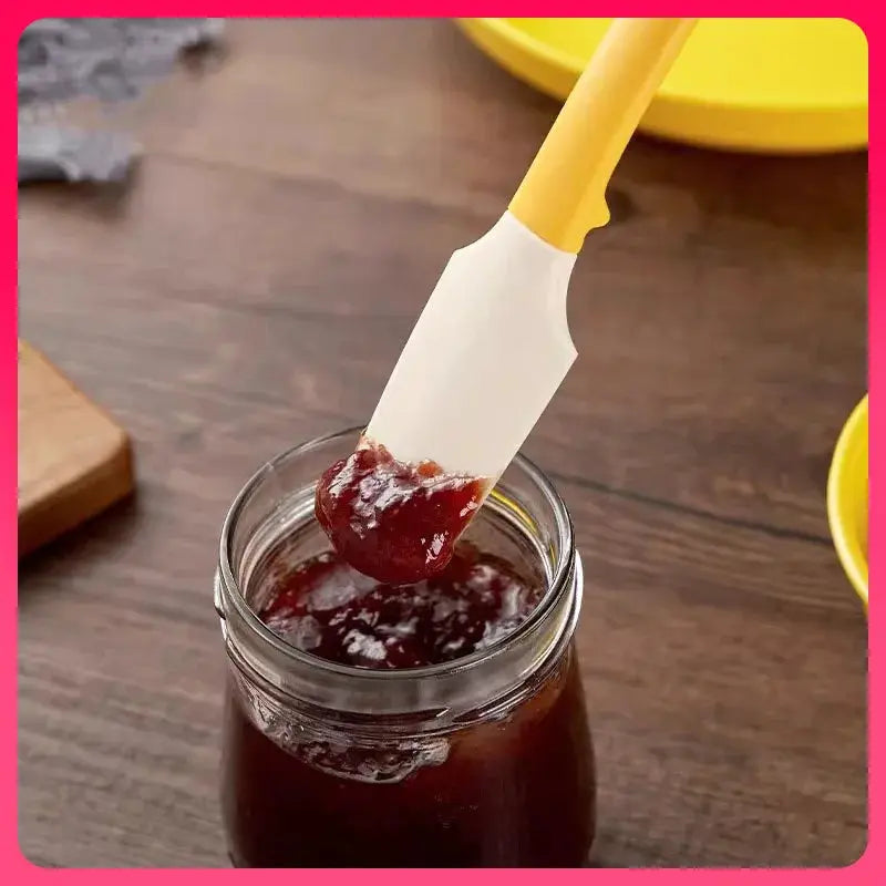 Two In One High Temperature Resistant Silicone Spatula For Baking Cream Jam Butter Spatula Kitchen Stirring Tool KM-5088
