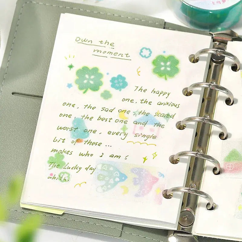 Decorative adhesive tape by Simples Market; 1pc Japanese masking tape for junk journaling and scrapbooking