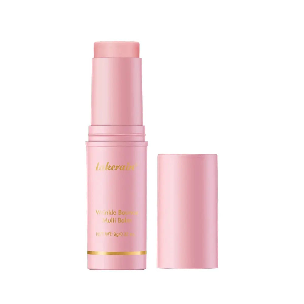 Lakerain Korean Pink Hydrating Stick Deep Hydration Balm For Wrinkle Smoothing Elasticity And Makeup Base