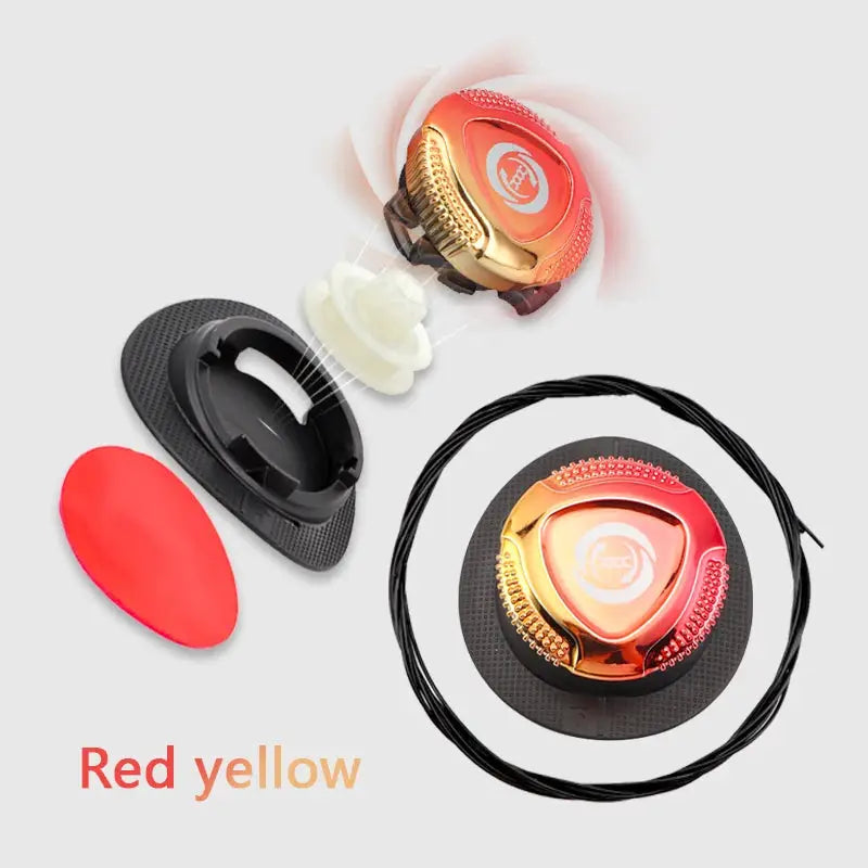 Automatic shoelaces for sneakers, Simples Market, red and yellow, 1 pair no-tie laces