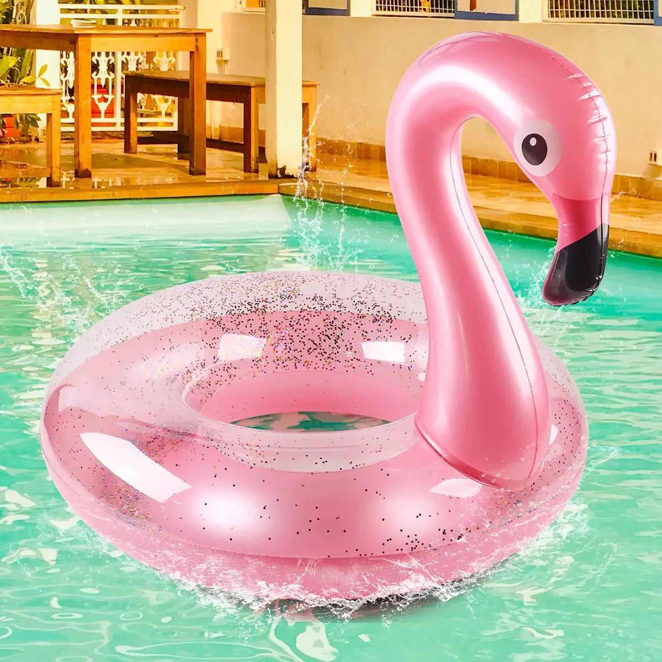 Inflatable Flamingo Pool Float for Adults and Kids Beach Lounger Summer Water Toy