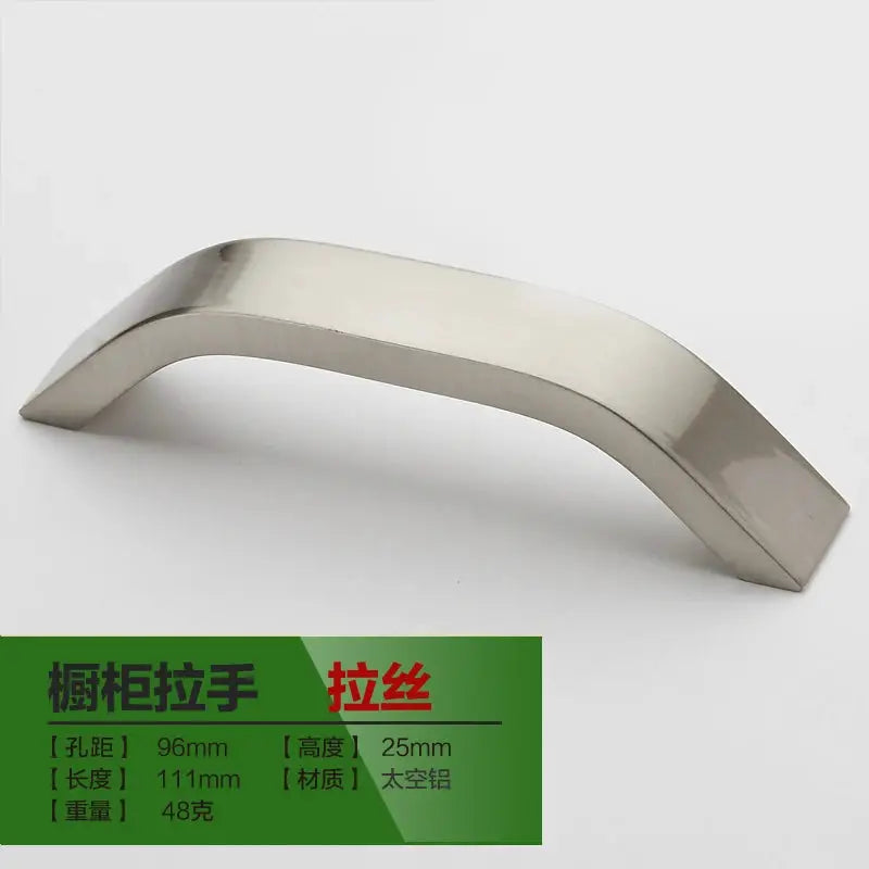 Black Aluminum Alloy Cabinet Knobs and Handles Set for Cabinet and Drawer Pulls 96mm 128mm 160mm 192mm