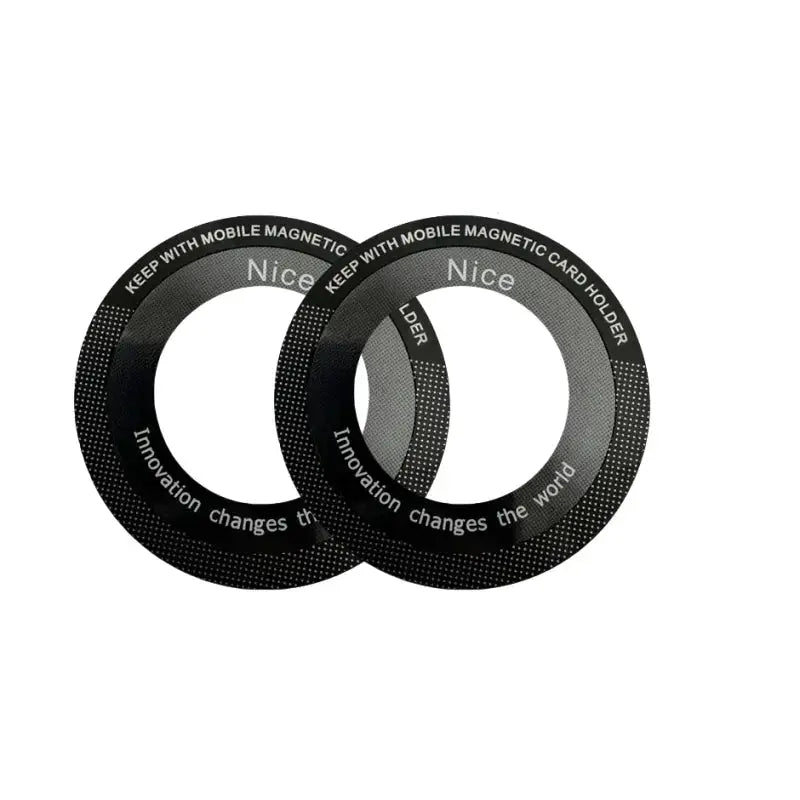Simples Market Magsafe magnetic plate rings, black metal rings for wireless car holder, 2-pack