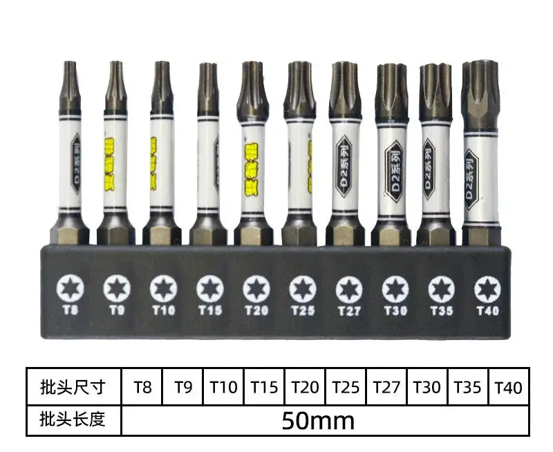 2024 Upgraded One Quarter Inch Screwdriver Bit Set for Impact Drills with Magnetic Tamper Proof Torx Hex and Cross Head Bits
