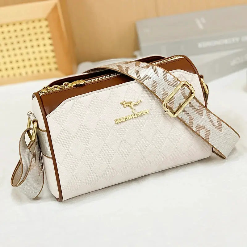 Famous Designer Womens Messenger Bag Crossbody In Luxury PU Leather With Durable Checkered Design
