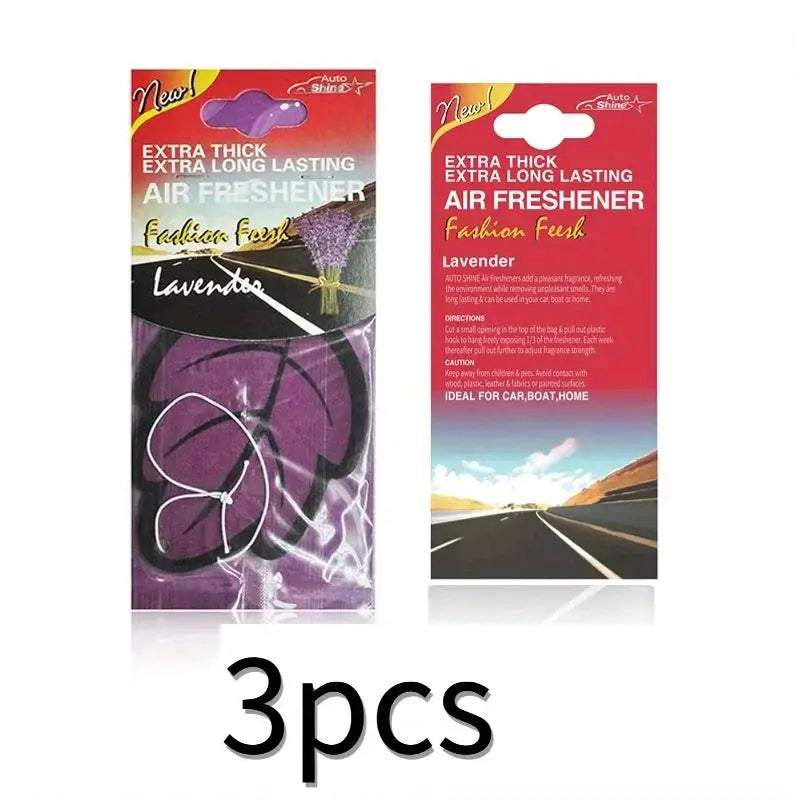 Leaf Shape Car Air Freshener Natural Scented Tea Paper Hanging Vanilla Perfume Fragrance For Auto Interior