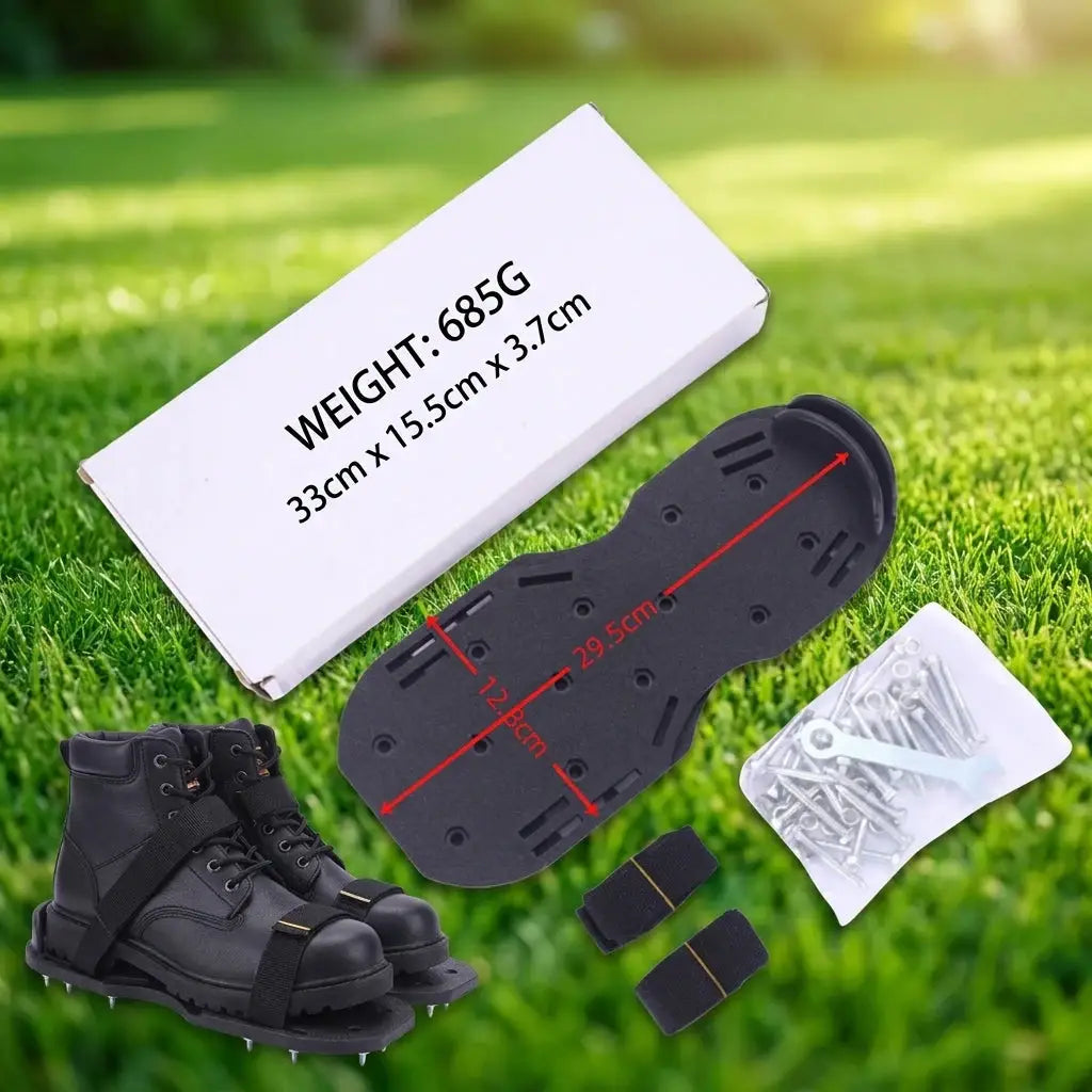Garden Lawn Aerator Shoes With Grass Spikes For Aerating Soil And Promoting Healthier Grass